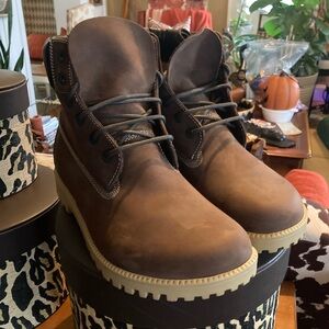 Birkenstock Brown Unisex Lace Up Boots - Slip Resistant